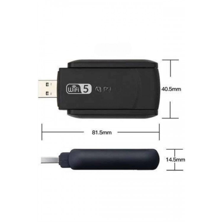 Wifi Alıcı Dual Band Usb 3.0 Adaptör Kablosuz Windows 7/8/10/11