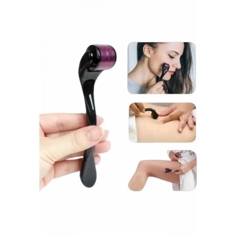 Titanyum Uçlu Derma Roller 540 İğneli 1 mm Gözenek Azaltıcı Akne İzlerine Uygun
