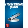 8 Port Çoklayıcı Macbook Ile Uyumlu Çoğaltıcı Type-C dönüştürücü TF SD kart