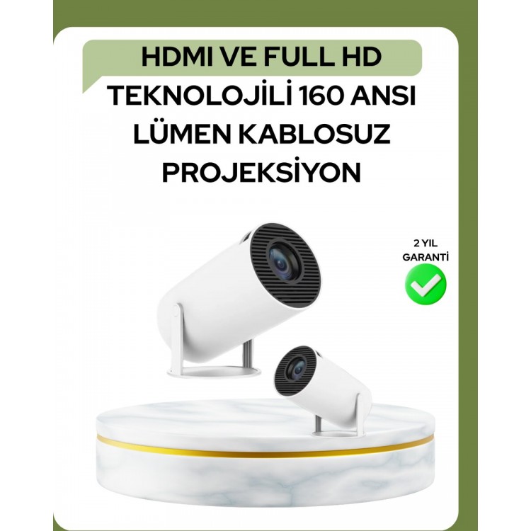 Ultra Pro Full HD ve 4K Destekli 130 İnç Projeksiyon Cihazı