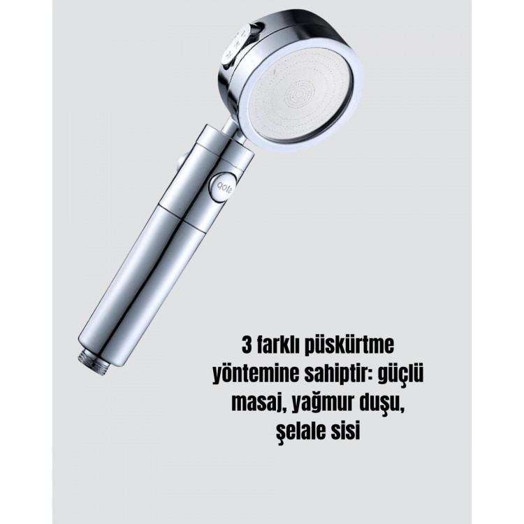 360° Ayarlanabilir Çok Fonksiyonlu Duş Başlığı