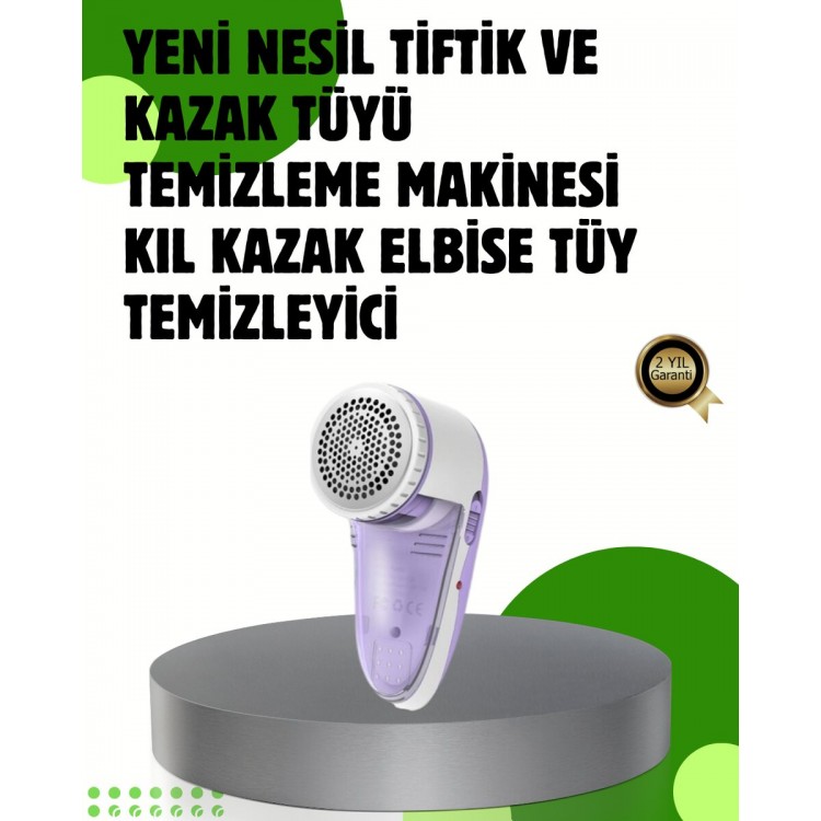 Pamuk Tiftik Tüy Temizleme Makinesi 5W – 3 Bıçaklı Sistem