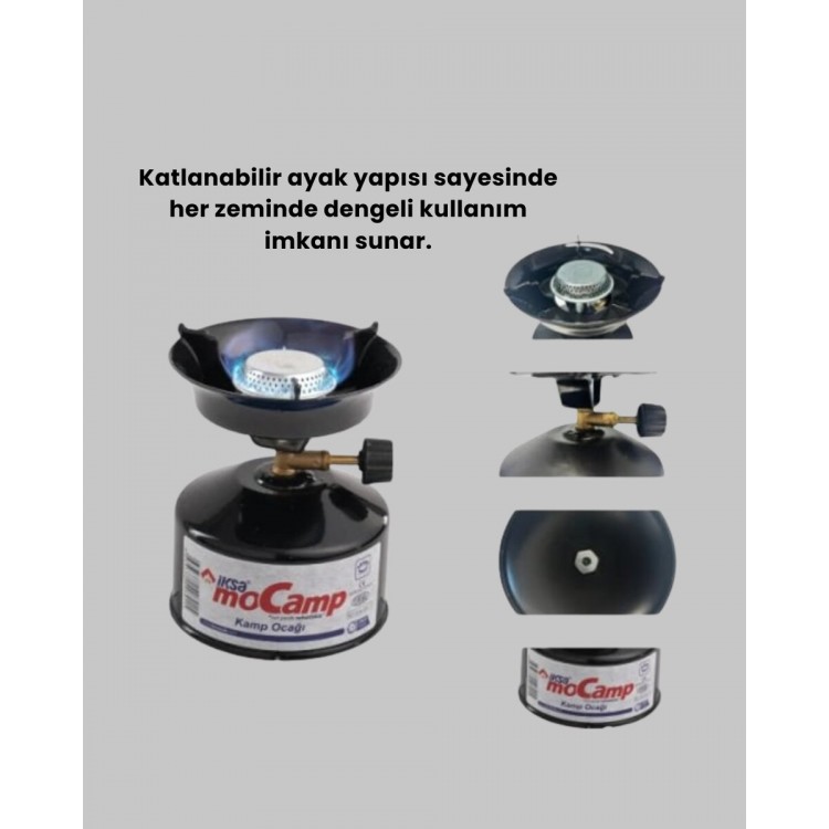 Kompakt ve Hafif Kamp Ocağı Seti Gaz Tüplü