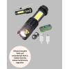 Şarjlı Mini LED El Feneri 2000 Lümen Su Geçirmez