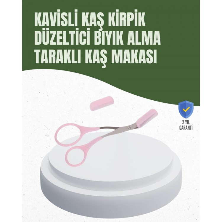 Hassas Kesim İçin Kavisli Yüz Bakım Makası