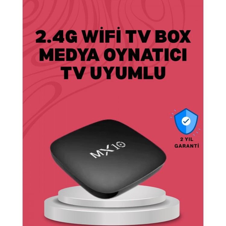 4K UHD Android Medya Oynatıcı 8 GB Hafıza 2 GB RAM Wi-Fi Destekli