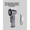 100 Kademeli Ayarlanabilir Mini Fan | Dijital Ekranlı Serinletici