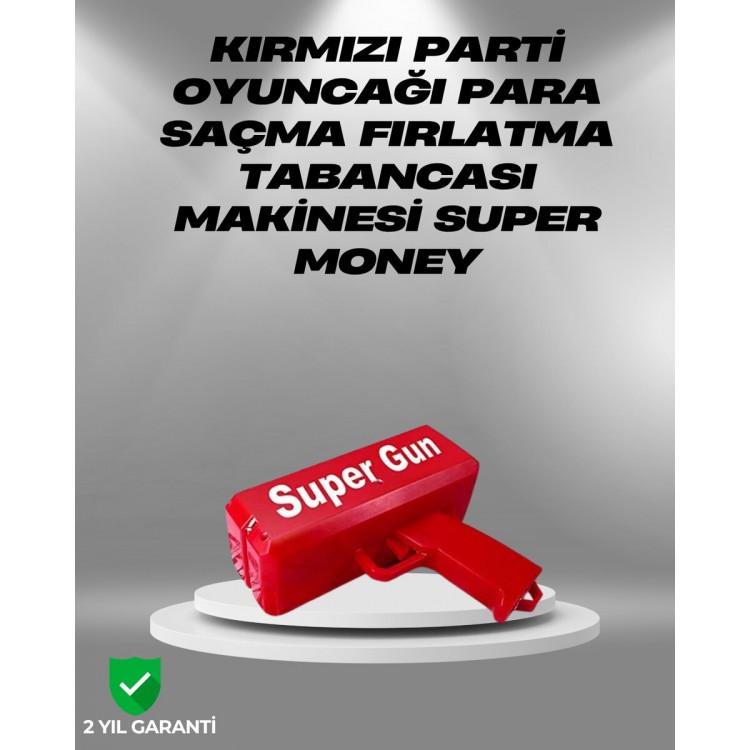 Dolar Boyutunda Kâğıt Atışı Yapan Pil ile Çalışan Oyuncak Tabanca