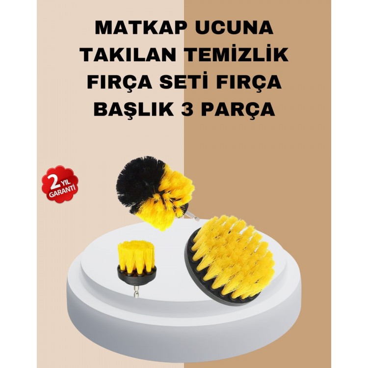 3-Piece Drill Bit Brush Set For Difficult Dirt