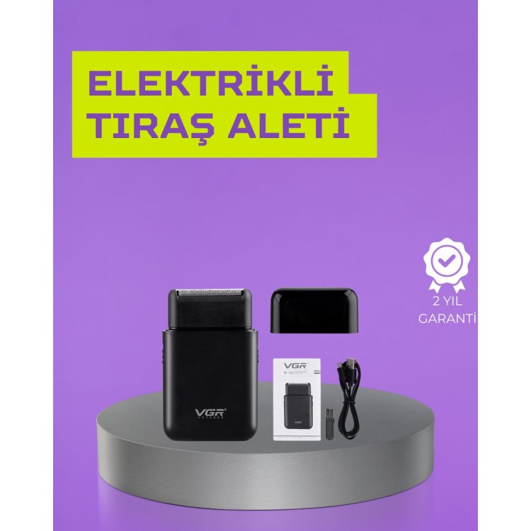 Kart Tasarımlı Şarjlı Tıraş Makinesi | 2 Başlıklı Hassas Kesim