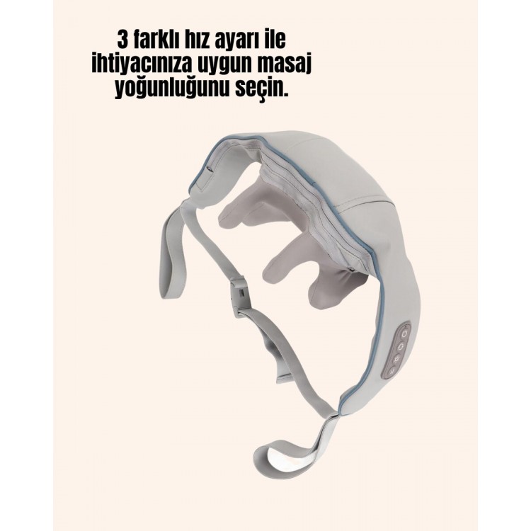Çok Fonksiyonlu Kablosuz Masaj Aleti | 2 Modlu Isıtmalı