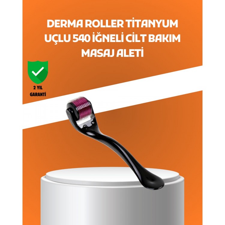 540 İğneli Titanyum Dermaroller Profesyonel Ev Tipi Cilt Yenileme Aparatı