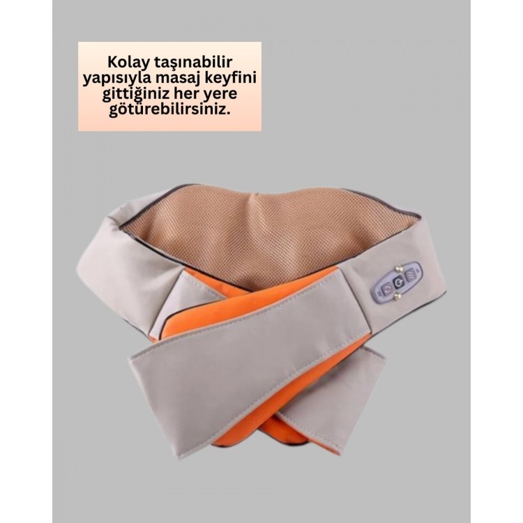Kas Ağrılarına İyi Gelen Ovmalı Isıtmalı Boyun Omuz Bel Masaj Aleti