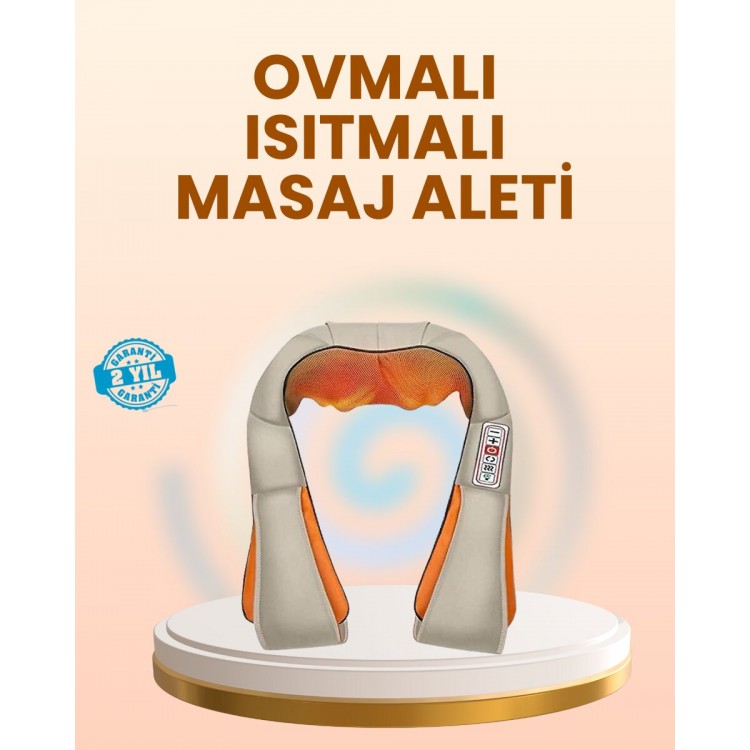 Ovmalı Isıtmalı Masaj Aleti Boyun Omuz Bel ve Ayak İçin Rahatlatıcı Etki
