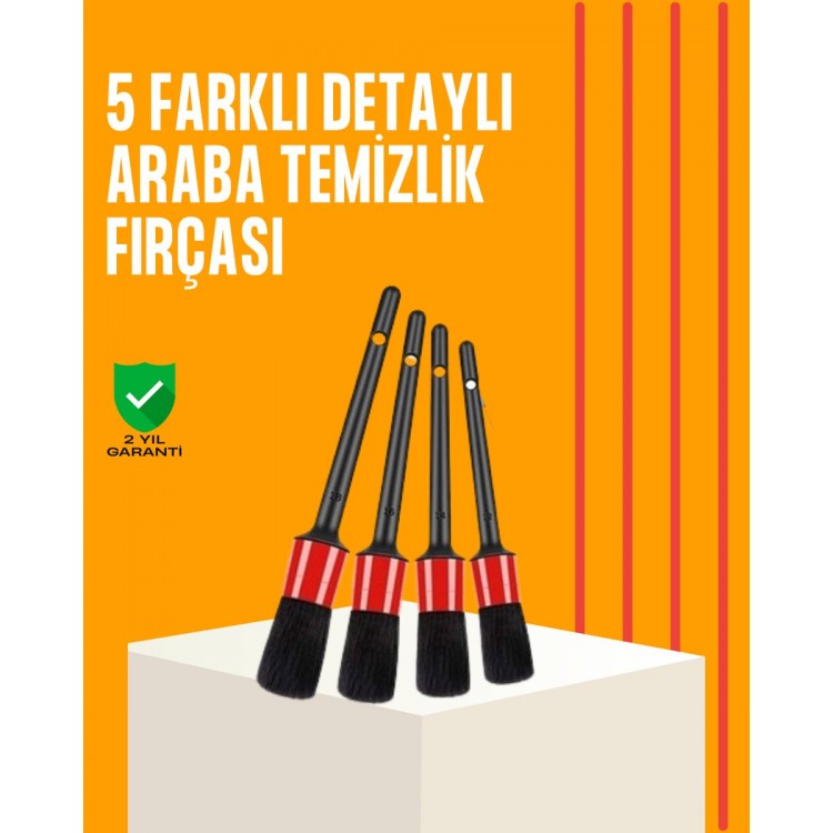 Araba Temizliği İçin 5 Parça Fırça Takımı