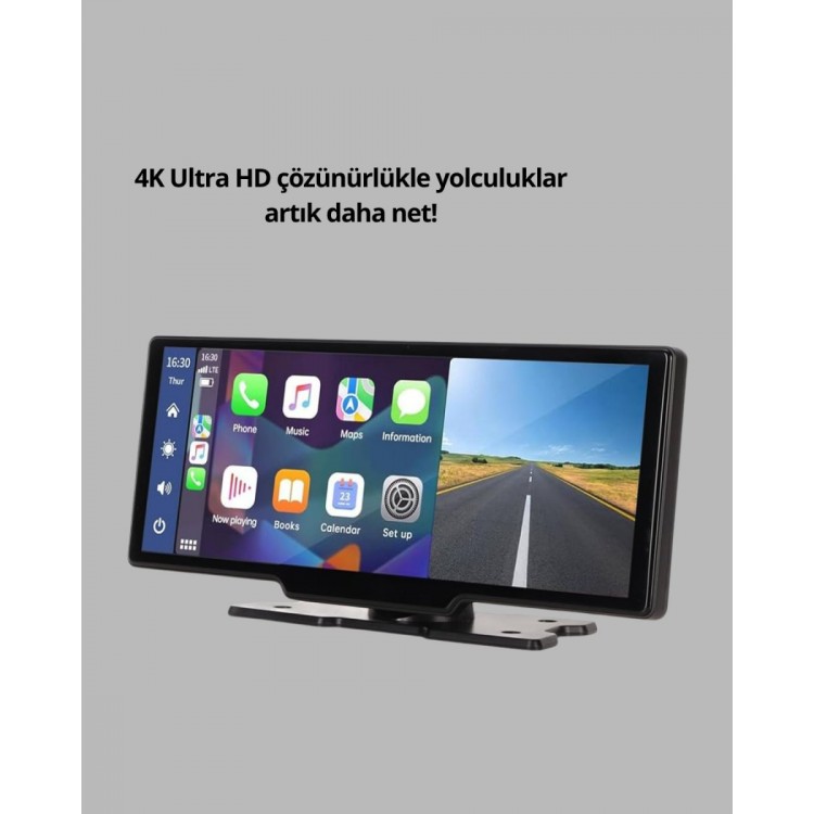 Fiat Egea Linea Doblo Peugeot  Citroen C3 C4 Opel Astra Corsa Insignia Uyumlu 10.26” IPS Dokunmatik CarPlay Multimedya – 4K Ekran