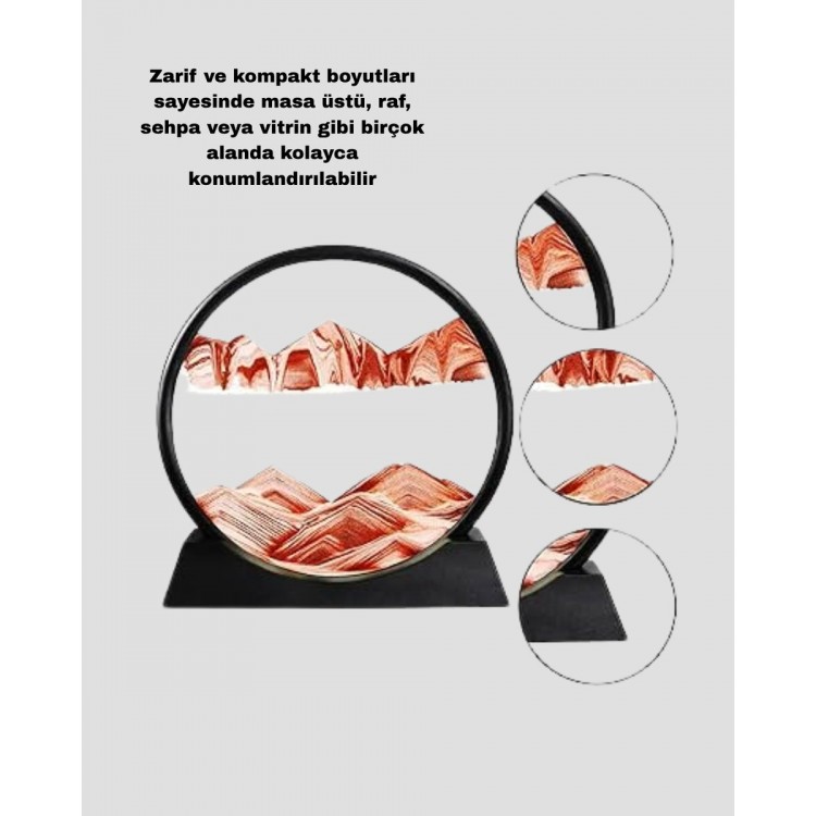 Dekoratif Kum Saati – Şık Masa Üstü Aksesuar Dayanıklı Malzeme Modern ve Klasik Tasarım