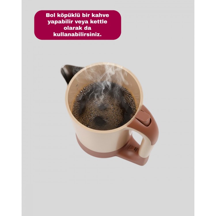 Bol Köpüklü Türk Kahvesi Makinesi Çok Amaçlı Kullanım