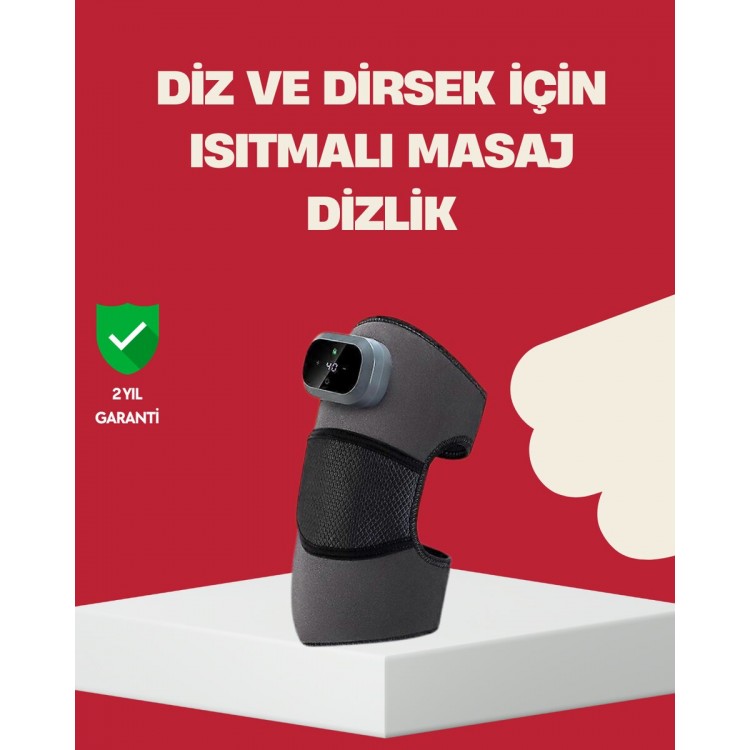 3 Seviyeli Titreşimli Isıtmalı Diz Bakım Masaj Cihazı
