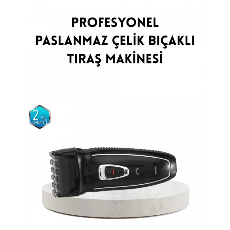 Unisex Şarjlı Saç ve Sakal Kesme Makinesi – Sessiz Motor 1–12 mm Ayarlanabilir Başlık
