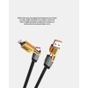 65W 4’ü 1 Arada Örgülü Hızlı Şarj Kablosu USB-C USB-A Çoklu Şarj Dayanıklı