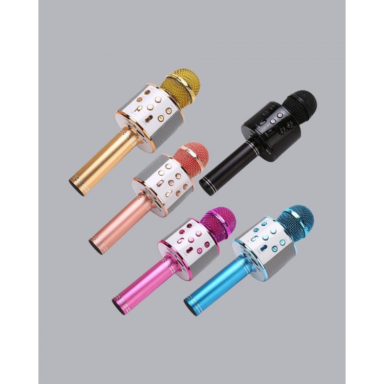 Bluetooth Karaoke Mikrofon – Yüksek Ses Kalitesi Yankı Efektli Uzun Ömürlü Pil