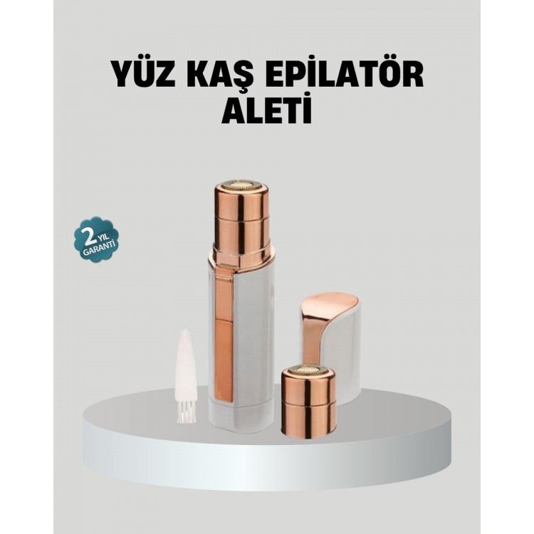 Kadınlar İçin Yüz ve Kaş Epilatörü – Hassas Cilt Dostu Pil ile Çalışan Taşınabilir ve Şık Tasarım