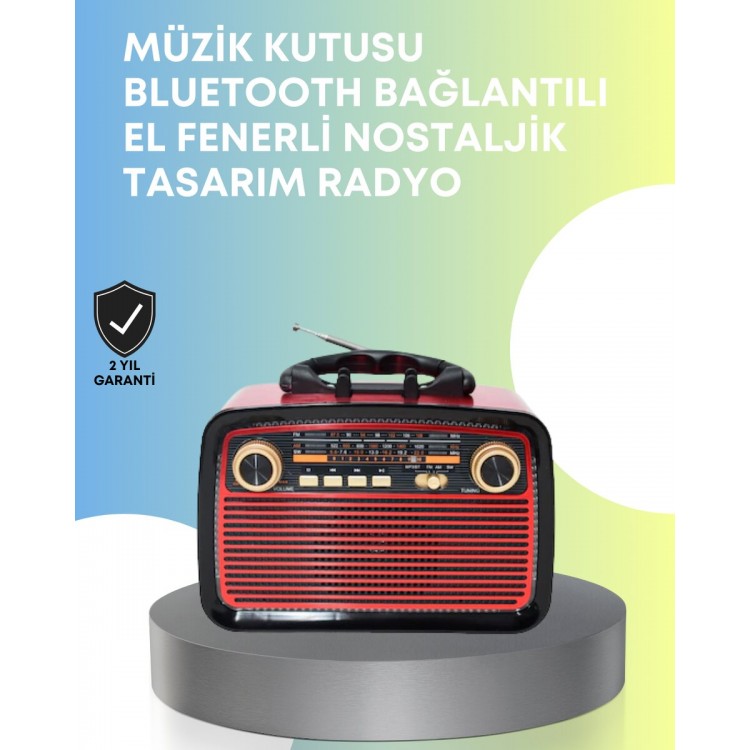 Taşınabilir Bluetooth Hoparlör – Modern Teknoloji ile Nostaljik Radyo Deneyimi FM/AM Fonksiyonu
