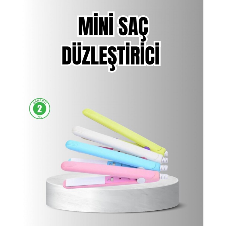 Taşınabilir Seramik Kaplama Mini Saç Düzleştirici – Seyahat ve Günlük Kullanım İçin İdeal