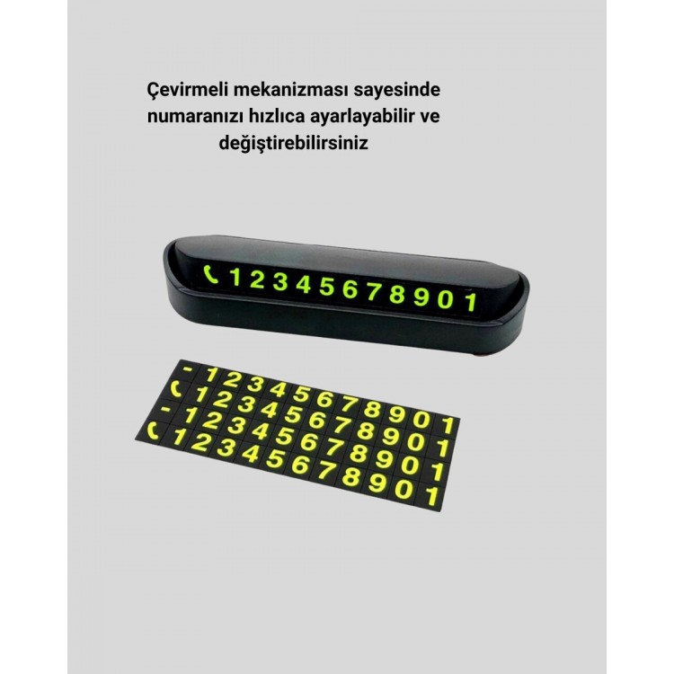 Alüminyum Kasa Gri Çevirmeli Araç İçi Telefon Numaratörü