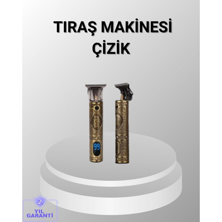 Şarjlı Kablosuz Tıraş Makinesi – 1800 mAh Batarya Uzun Pil Ömrü Profesyonel Sessiz Motor