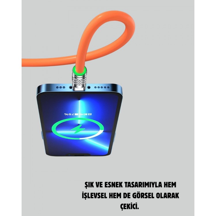 Çoklu Cihaz Dostu 120 W Hızlı Şarj Kablosu – Tek Kablo ile Her Cihaz Elinizin Altında