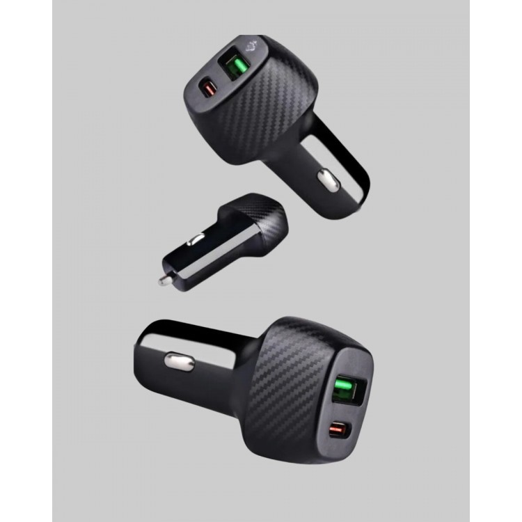 38W Araç Şarj Cihazı Type-C PD USB Hızlı Şarj Çift Port