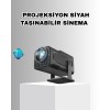 Taşınabilir Akıllı Projeksiyon HDMI USB Uyumlu Oyun Destekli Kompakt