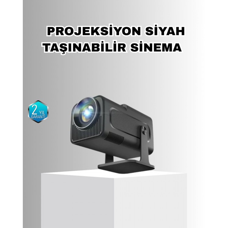 Taşınabilir Akıllı Projeksiyon HDMI USB Uyumlu Oyun Destekli Kompakt