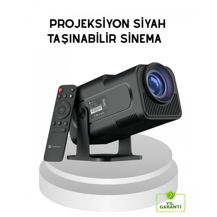 HDMI USB Girişli Akıllı Projeksiyon Cihazı Taşınabilir Düşük Tüketimli
