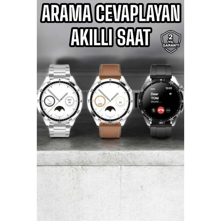 Akıllı Saat Titreşimli Amoled Ekran Uyku ve Sağlık Takibi Sesli Görüşme