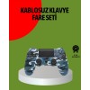 PS4 Kablosuz Oyun Kolu Gecikmesiz Bağlantılı Ergonomik Tasarımlı