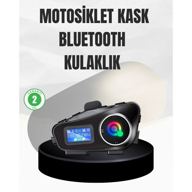 Su Geçirmez Bluetooth 5.3 Kask Kulaklığı 1000mAh Bataryalı