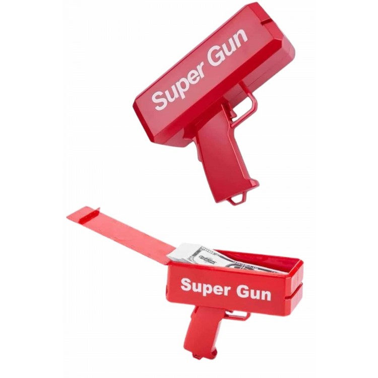Para Dolar Atma Makinası Super Money Gun Para Saçma Fırlatma Tabancası