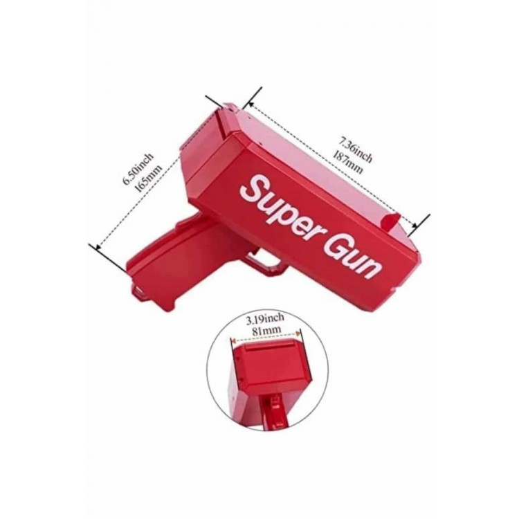 Para Dolar Atma Makinası Super Money Gun Para Saçma Fırlatma Tabancası
