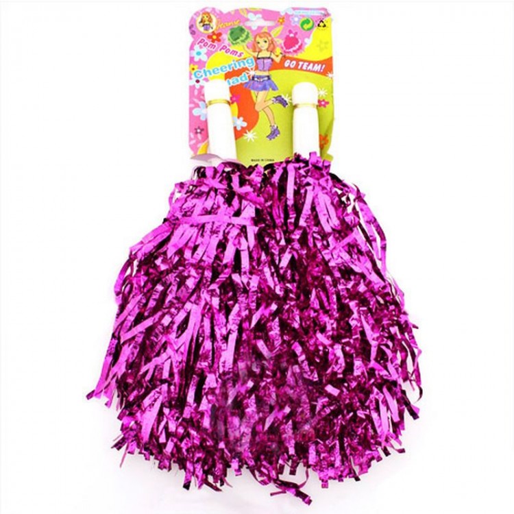 1 Pair Fuchsia Color Demonstration Pompom