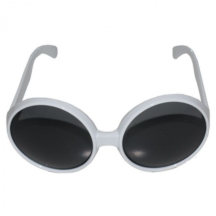 80's White Color Nostalgia Yeşilçam Party Glasses