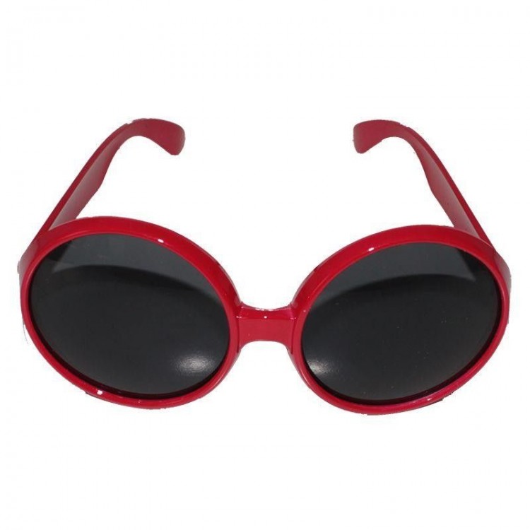 80's Red Color Nostalgia Yeşilçam Party Glasses