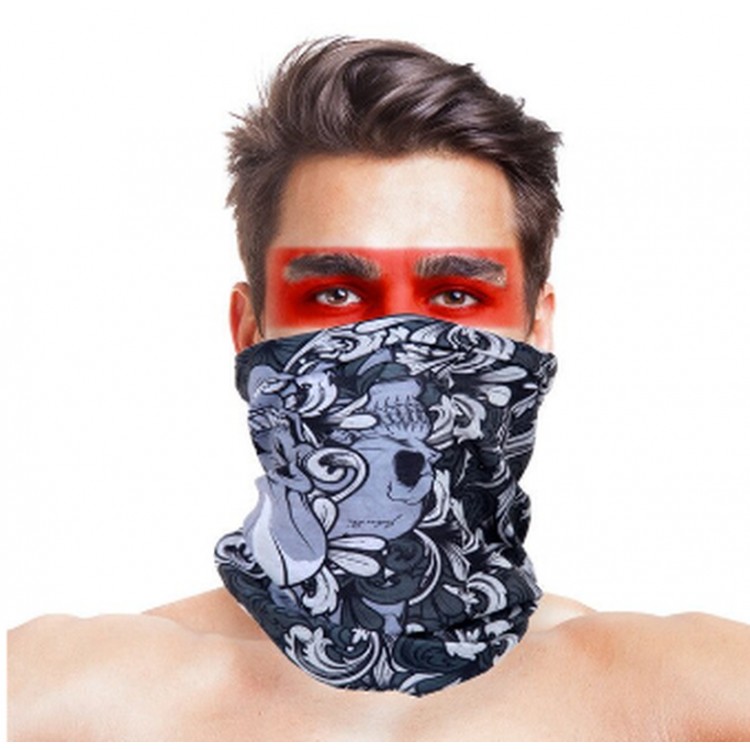 Paphos Bandana Skull Leaf Mask