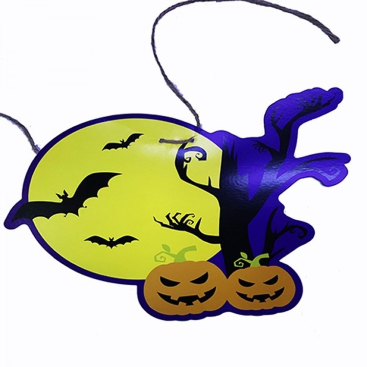 Pumpkin Shaped Hanging Halloween Pennant Banner Poster 2 Meters