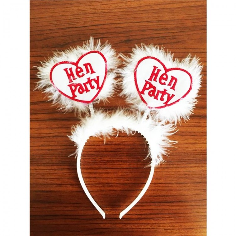White Color Bachelorette Party Hen Party Crown