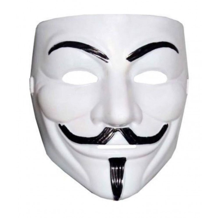 White Color V For Vendetta Mask Domestic Production