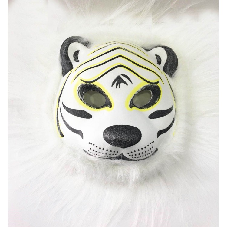 White Haired Siberian Wolf Mask