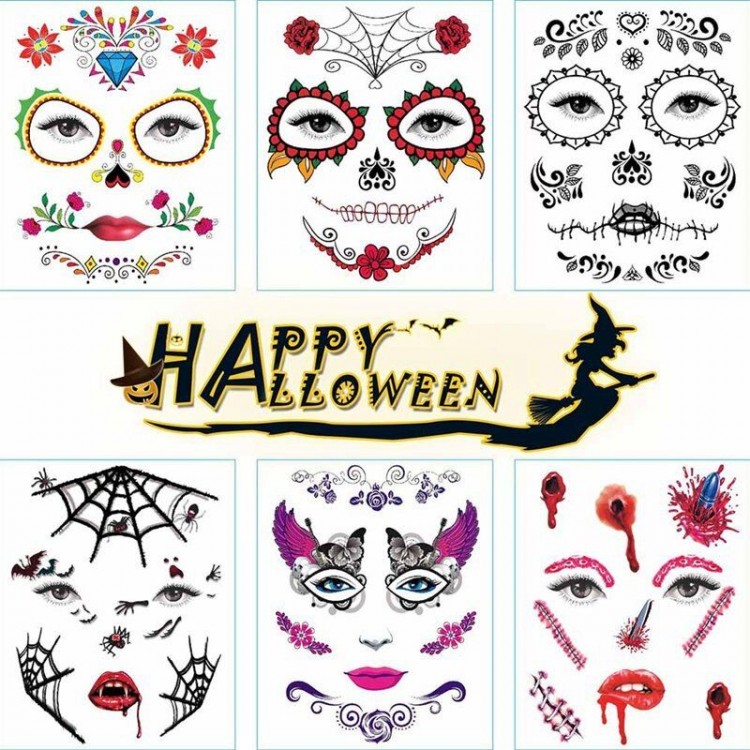 Halloween Halloween Tattoo Tattoos 12pcs